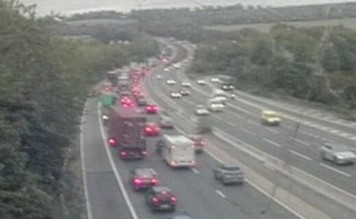 M3 traffic: Drivers face motorway chaos after lorry crash spills 300 litres of diesel across road