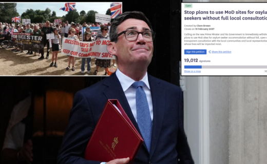 Andy Burnham finally set to address Piddington fury after thousands sign petition against housing asylum seekers in barracks